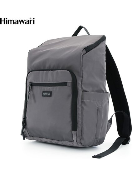 Himawari sötétszürke többfunkciós babakocsi hátizsák laptoptartóval