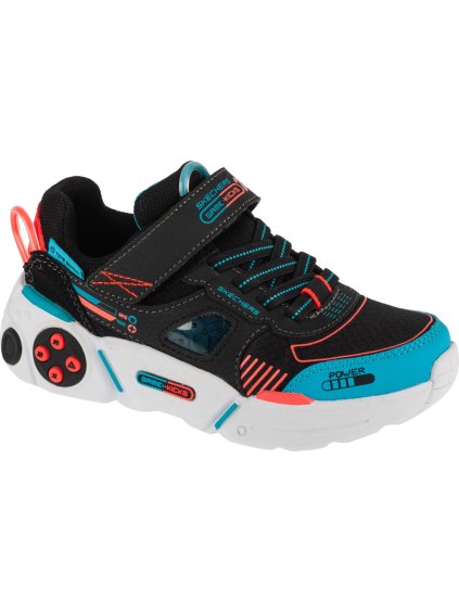 Fekete fiú Skechers Gametronix 2.0 tornacipő