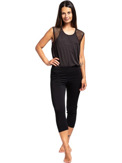 Női fekete 3/4-es leggings