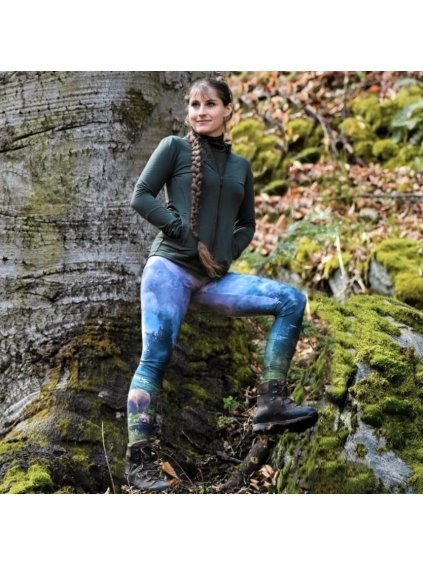 Női funkcionális leggings nem szokványos mintával