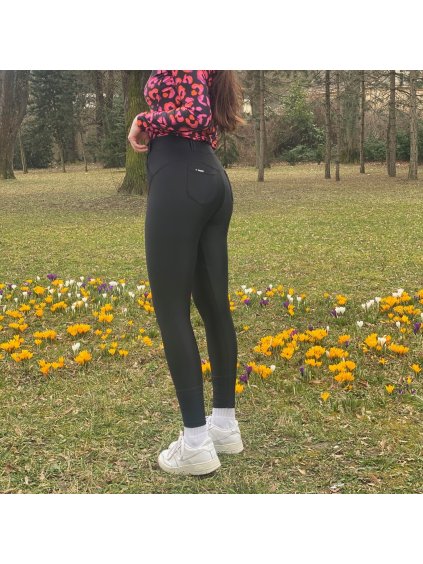 Női fekete sztreccs leggings