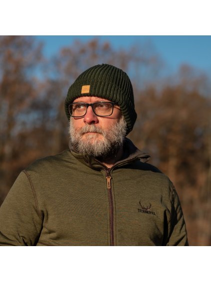 Sötétzöld férfi sapka