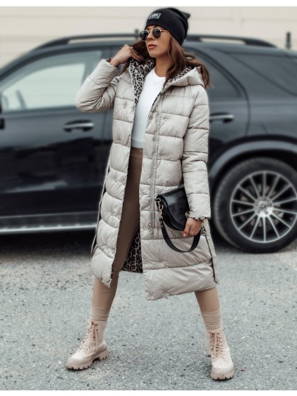 Női krémszínű megfordítható kabát VELVETTI