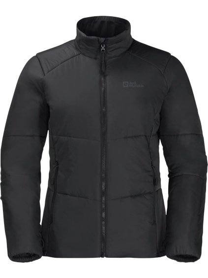 Fekete női téli kabát Jack Wolfskin Bergland INS Hoody W