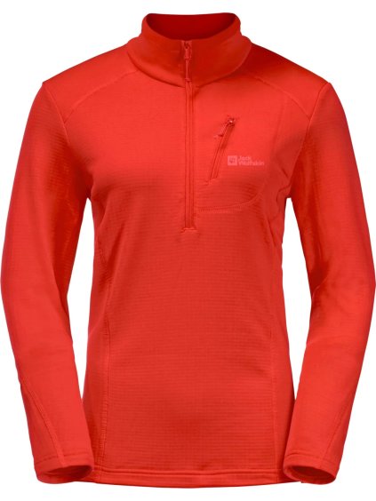 Narancssárga női pulóver Jack Wolfskin Kolbenberg HZ W