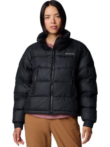 Fekete női téli steppelt téli kabát Columbia Pike Lake II Cropped Jacket