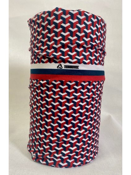 Háromszínű többfunkciós sál mintákkal