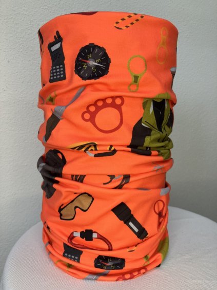 Narancssárga, többfunkciós gyereksál nyomattal