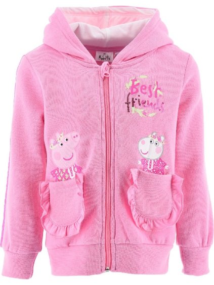 Rózsaszín kapucnis pulóver - Peppa Pig