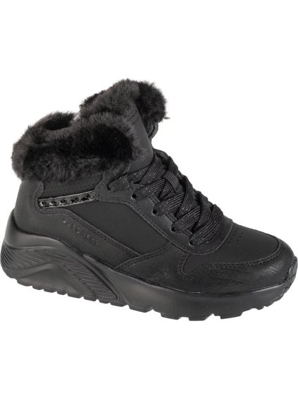 Fekete lány Skechers Uno Lite - Comfurt Collar téli cipő