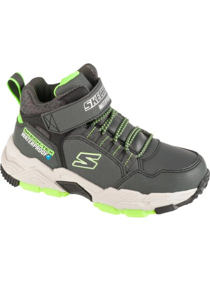 Skechers Drollix sötétszürke fiú bokacsizma - Venture Rush