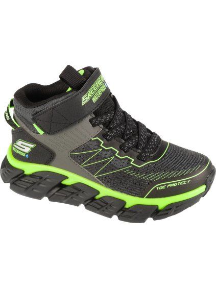 Skechers Tech-Grip – High Surge fiú szürke-zöld boka tornacipő