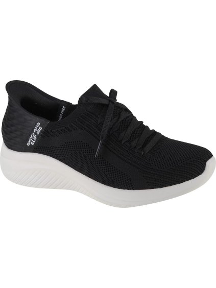 Fekete-fehér női Skechers Ultra Flex 3.0 Brilliant Slip-ins tornacipő