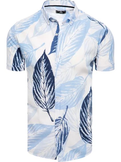 (Méret 2XL) Férfi levélmintás ing