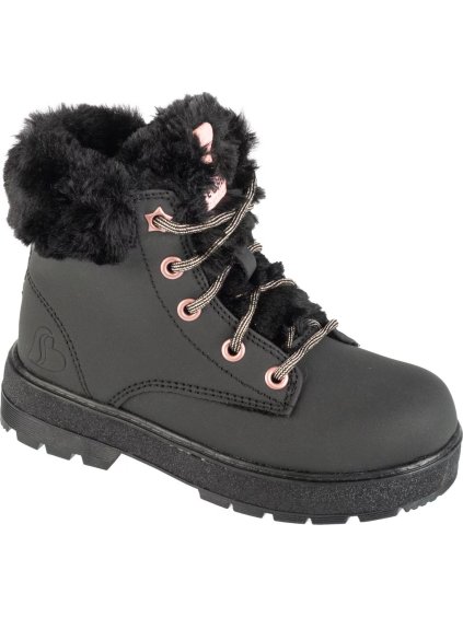 Skechers Street Glitz lány fekete bokacsizma