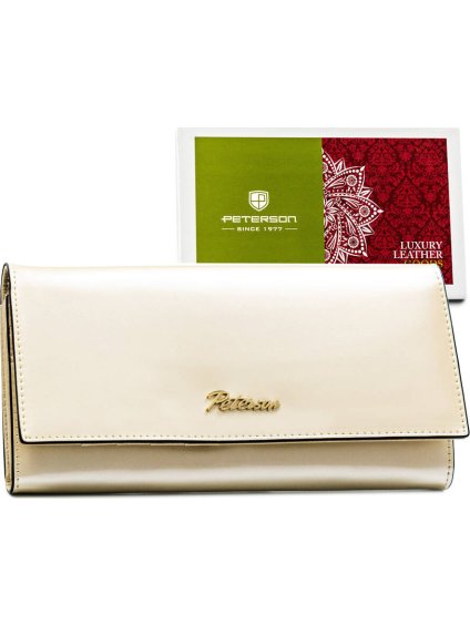 Peterson Y740 női krémszínű patentos pénztárca