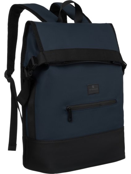 Sport sötétkék gurulós hátizsák megerősített aljzattal Peterson