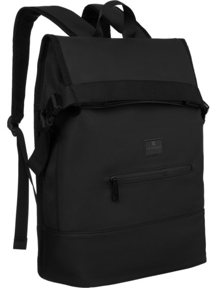 Sportos fekete  hátizsák megerősített alsórésszel Peterson