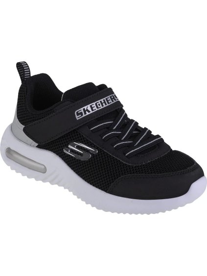 Skechers Bounder-Tech fekete gyerek tornacipő
