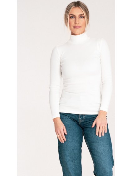 Női krémszínű pamut garbó