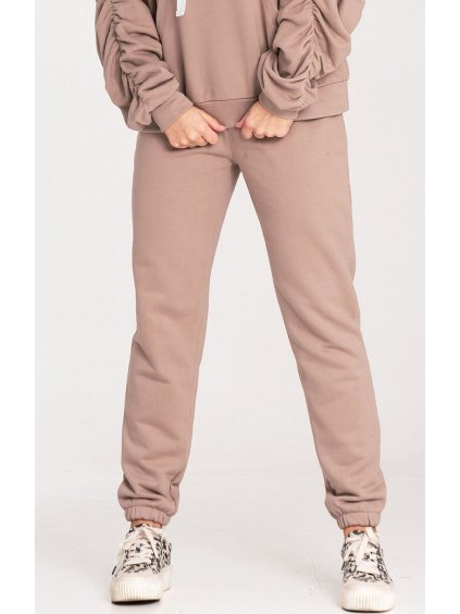 Bézs pamut sport melegítőnadrág