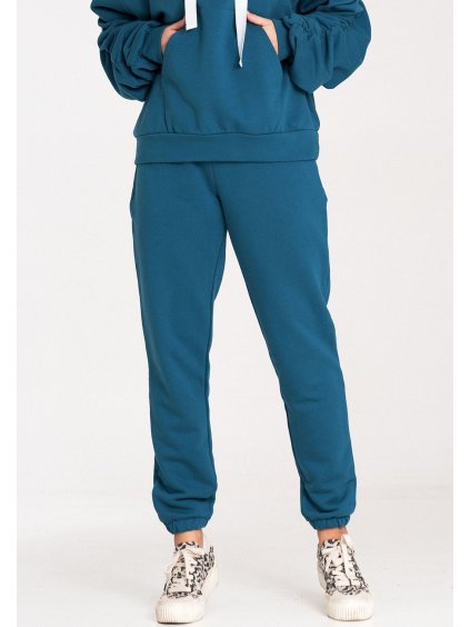 Kék pamut sport melegítőnadrág