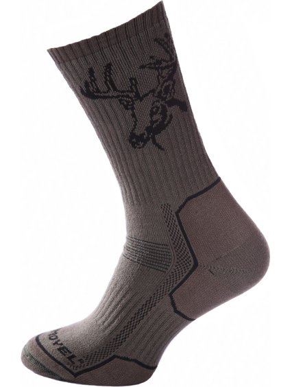Khaki színű vadászzokni (Méret 35-37)
