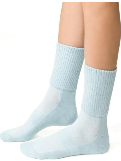 Világoskék női pamut zokni Cikksz. 127