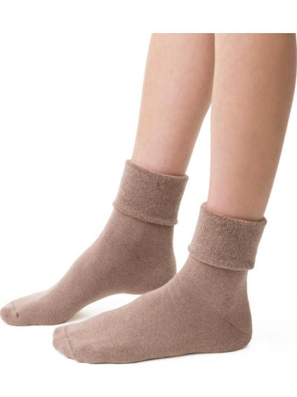 Bézs női meleg zokni Cikksz. 110