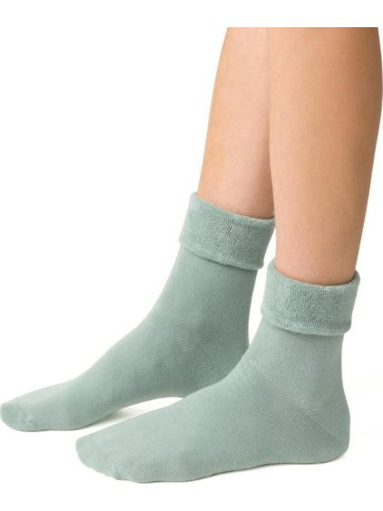 Világoszöld női meleg zokni Cikksz. 110