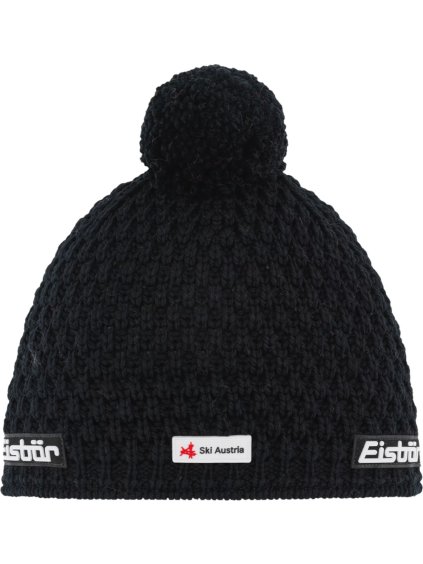 Fekete téli sapka Eisbar Trail Pompon MU SKA