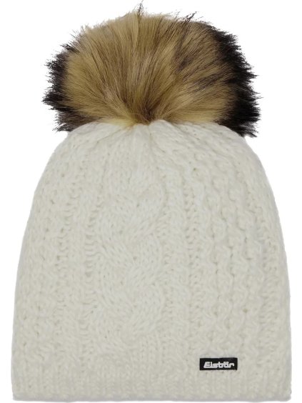 Krémszínű női Eisbar Afra Lux téli sapka