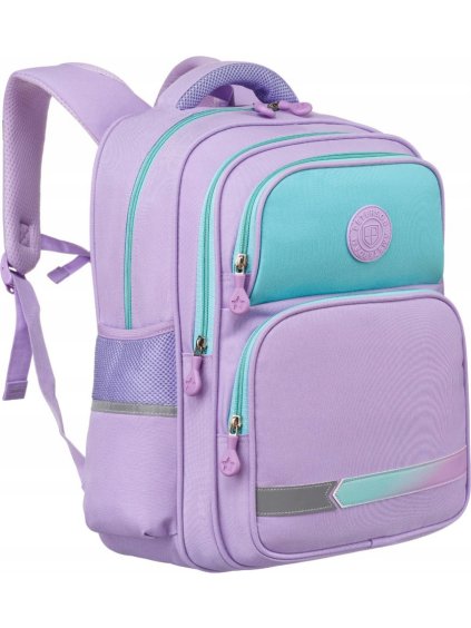 Peterson kétrekeszes lány világoslila iskolai hátizsák
