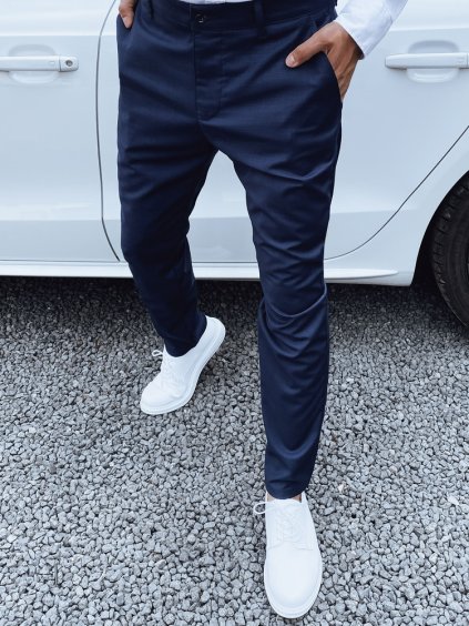 Férfi sötétkék alkalmi adrág