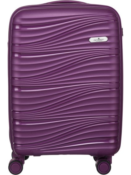 Peterson lila kabinbőrönd 55x45x25 cm *