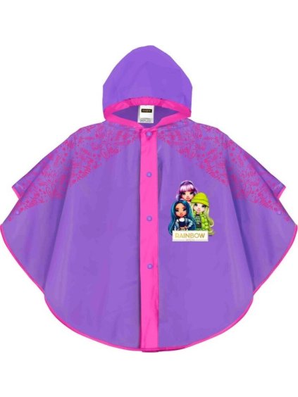 Lila Rainbow High eső poncsó lányoknak