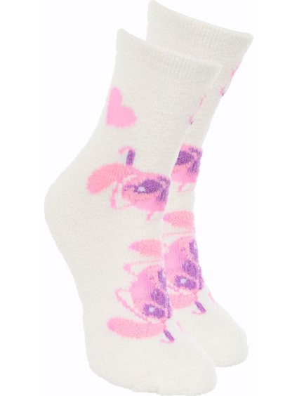Fehér női Lilo és Stitch zokni