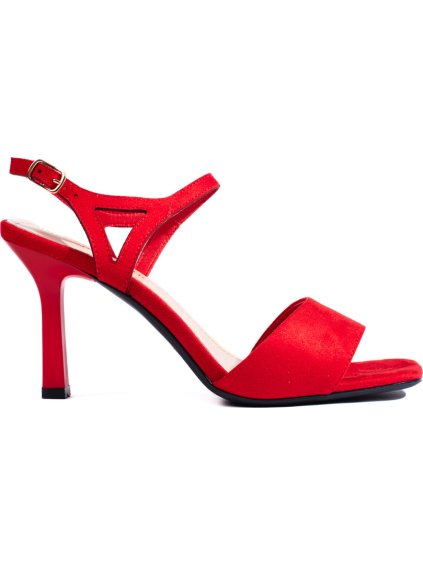 Fekete női vékony sarkú szandál