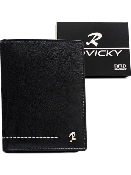 Rovicky férfi függőleges bőrpénztárca RFID rendszerrel L239
