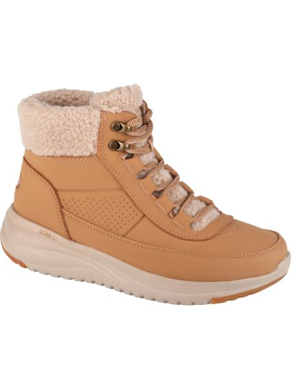 Bézs női Skechers On-The-Go Stellar - Alpine Adventure téli bokacipő