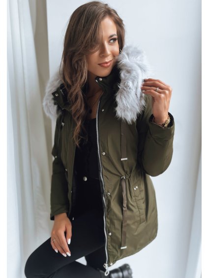 (Méret XL) Zöld-fekete kétoldalas parka/ steppelt kabát MOLLA