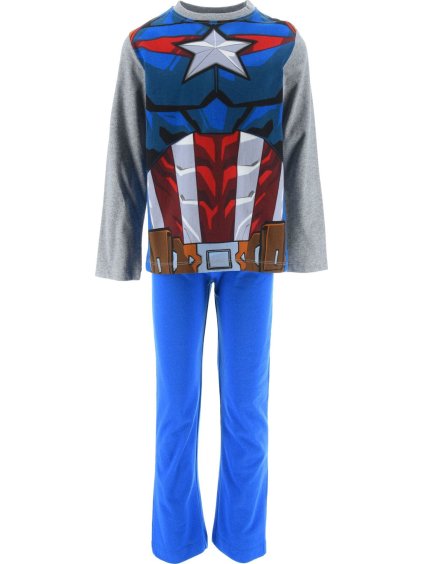 Kék-szürke meleg fiú pizsama Marvel - Bosszúállók