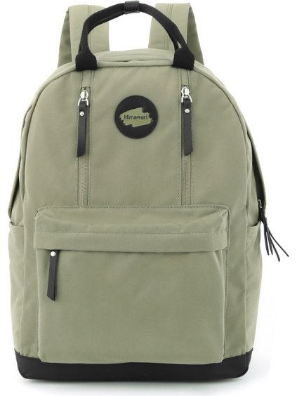 Himawari khaki színű női hátizsák praktikus zsebekkel