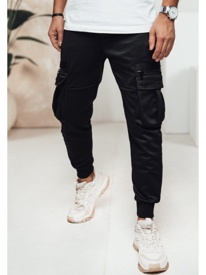 Fekete férfi cargo nadrág