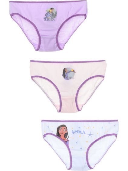 3 db-os lánybugyi szett Wish Asha - lila/fehér/világos rózsaszín