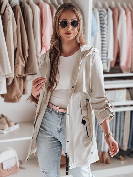 Krémszínű női átmeneti parka MODOVIA