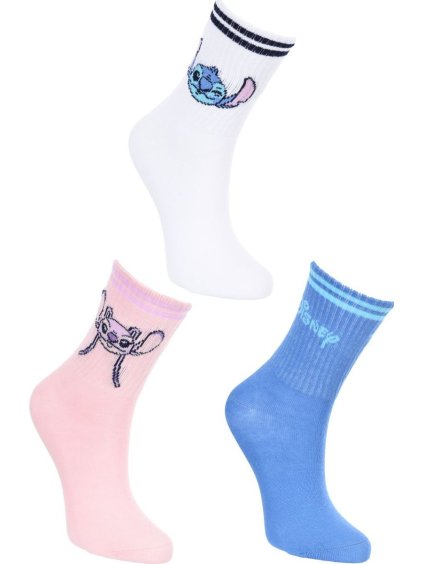 Három darab Disney Lilo és Stitch magas női zokni