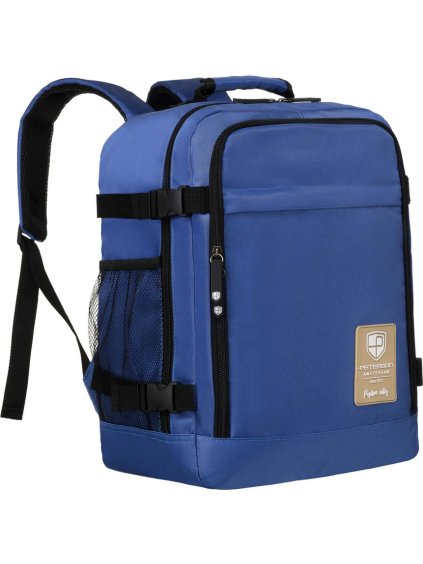 Peterson kék tágas utazó hátizsák USB porttal