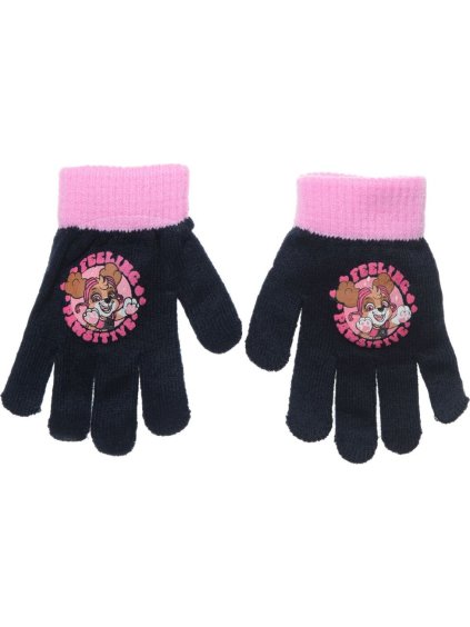 Sötétkék kesztyű lányoknak Paw Patrol - Skye