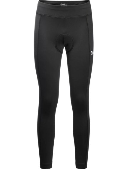 Fekete női kerékpáros leggings Jack Wolfskin Morobbia Tights W
